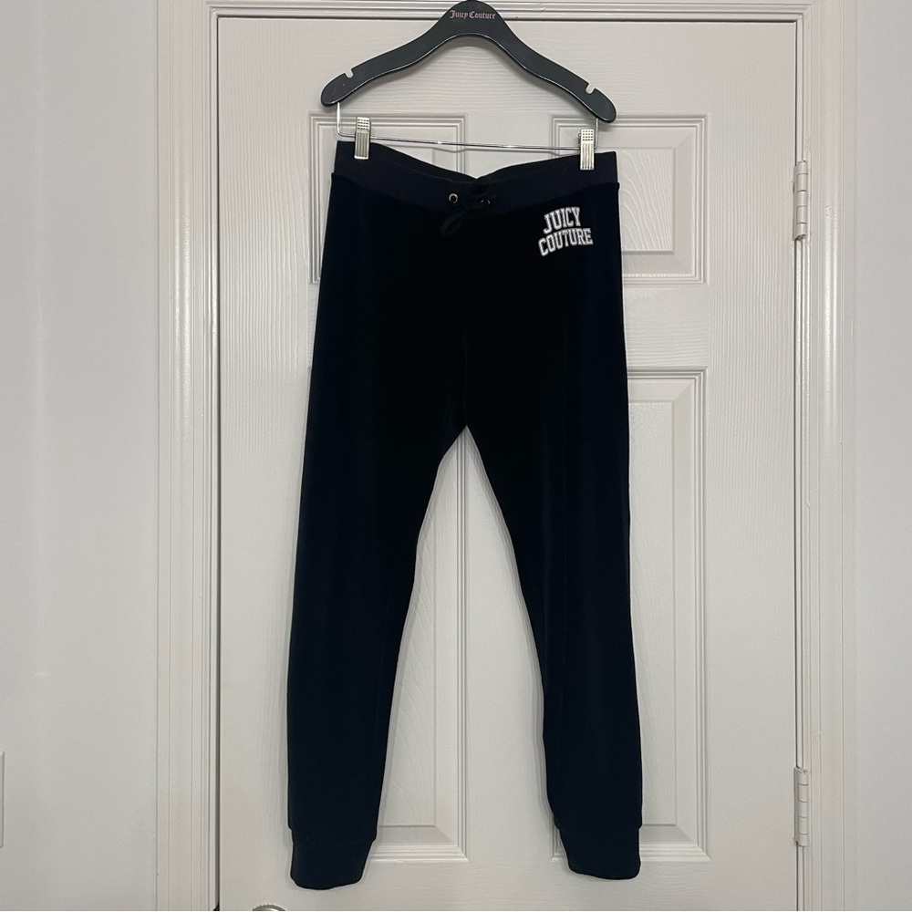 *SOLD* 2YK vintage JUICY COUTURE black velour pants joggers